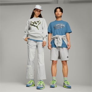 PUMA x PERKS AND MINI PREVAIL トレイルシューズ, Deep Dive-Lime Squeeze