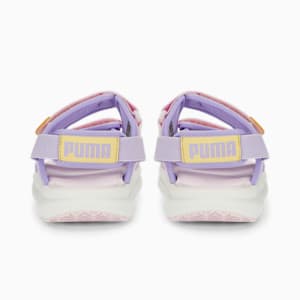 PUMA Evolve Youth Sandals, Vivid Violet-Pearl Pink-Light Straw, extralarge-IND