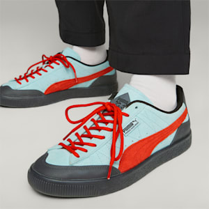 Tenis de goma PUMA x PERKS AND MINI Clyde, Light Aqua-Warm Earth