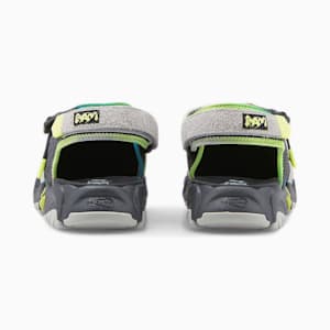 Sandales PUMA x PERKS AND MINI TS-01, PUMA Black-Lime Squeeze