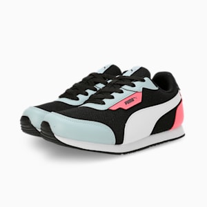 Axel Youth Sneakers, PUMA Black-PUMA White-Passionfruit, extralarge-IND