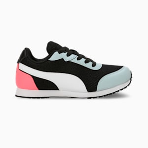Axel Youth Sneakers, PUMA Black-PUMA White-Passionfruit, extralarge-IND