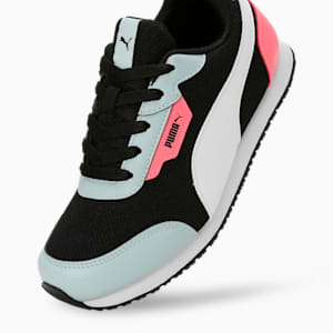 Axel Youth Sneakers, PUMA Black-PUMA White-Passionfruit, extralarge-IND