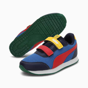 PUMA Axel Youth Shoes, PUMA Team Royal-Peacoat-Spectra Yellow-High Risk Red