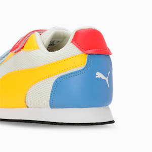 Axel Kid's Sneakers, PUMA White-Pelé Yellow-Blue Skies, extralarge-IND