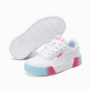 Zapatos deportivos Carina 2.0 Fade para niños pequeños, Puma White-Puma White-Sunset Pink