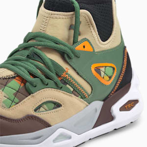 メンズ PUMA x BLACK FIVES TRC ブレイズ ミッド スニーカー, Deep Forest-Light Sand-Chestnut, extralarge-JPN