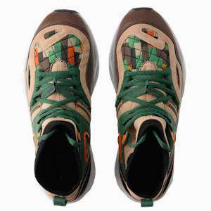 メンズ PUMA x BLACK FIVES TRC ブレイズ ミッド スニーカー, Deep Forest-Light Sand-Chestnut, extralarge-JPN