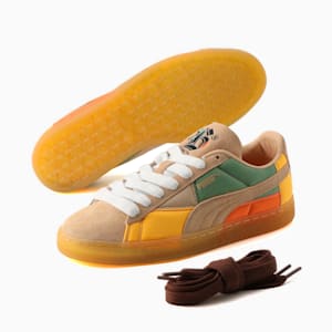 メンズ PUMA x BLACK FIVES スウェード スニーカー, Light Sand-Dusty Green
