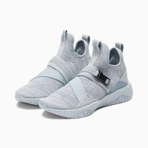 Zapatos deportivos de caña media PUMA x DIXIE D'AMELIO Defy para mujer, Platinum Gray
