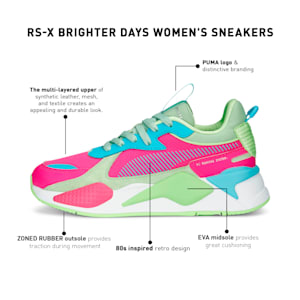 RS-X Brighter Days Women's Sneakers, Light Mint-Ravish-PUMA White, extralarge-IND