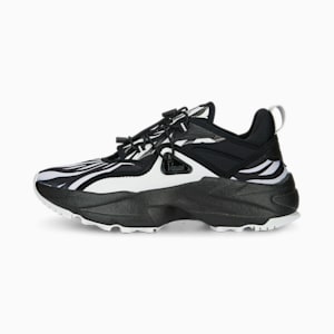 ウィメンズ オーキッド サンダル アニマル スニーカー, Feather Gray-PUMA Black, extralarge-JPN