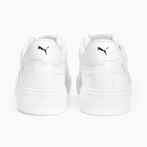 CA Pro Glitch Leather Sneakers, PUMA White-PUMA Black