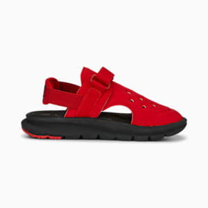 キッズ プーマ エボルブ サンダル AC 17-21cm, For All Time Red-PUMA Black-PUMA White, extralarge-JPN