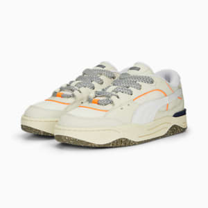 ユニセックス スケートボード PUMA-180 スポーツ スニーカー, Feather Gray-Warm White-Gum, extralarge-JPN