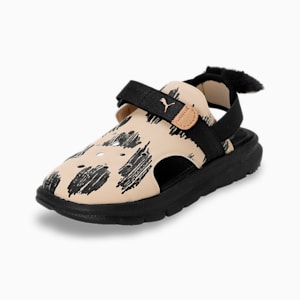 Evolve Puma Mates Kids' Sandals, Granola-PUMA Black-PUMA Gold, extralarge-IND