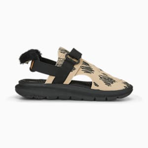 Evolve Puma Mates Kids' Sandals, Granola-PUMA Black-PUMA Gold, extralarge-IND