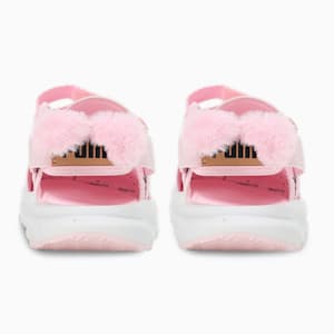 Evolve Puma Mates Kids' Sandals, Pearl Pink-PUMA Black-PUMA White-PUMA Gold, extralarge-IND