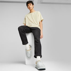 ユニセックスTS-01レトロサンダル, Feather Gray-PUMA Black, extralarge-JPN