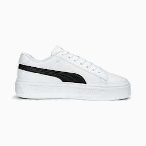 Smash Platform v3 Sneakers Women, PUMA White-PUMA Black-PUMA Gold