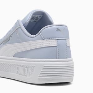 Smash Platform v3 Women's Sneakers, Cool Weather-PUMA White-PUMA Silver, extralarge