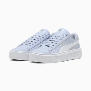 Smash Platform v3 Women's Sneakers, Cool Weather-PUMA White-PUMA Silver, extralarge