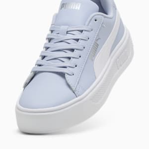 Smash Platform v3 Women's Sneakers, Cool Weather-PUMA White-PUMA Silver, extralarge