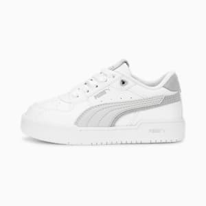 CA Pro Glitch Little Kids' Shoes, PUMA White-Harbor Mist-Feather Gray