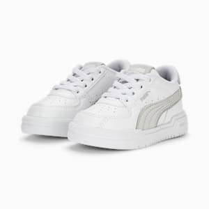 CA Pro Glitch Toddlers' Shoes, PUMA White-Harbor Mist-Feather Gray