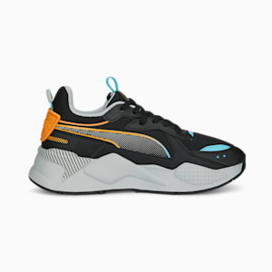 Tenis juveniles RS-X 3D, PUMA Black-Harbor Mist