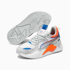 Tenis juveniles RS-X 3D, PUMA White-Cool Light Gray, extralarge