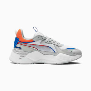 Tenis juveniles RS-X 3D, PUMA White-Cool Light Gray, extralarge