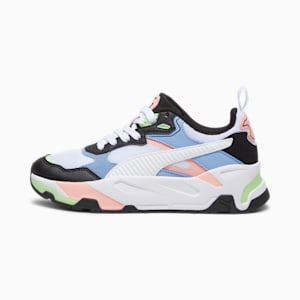 Trinity Shoes Youth, PUMA Black-PUMA White-Blissful Blue-Peach Smoothie, extralarge-GBR