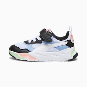 Trinity Sneakers Youth, PUMA Black-PUMA White-Blissful Blue-Peach Smoothie, extralarge-GBR