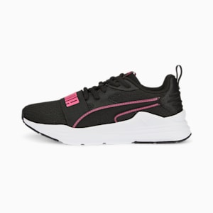 Wired Run Pure Shoes Youth, PUMA Black-Glowing Pink