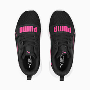 Wired Run Pure Shoes Kids, PUMA Black-Glowing Pink