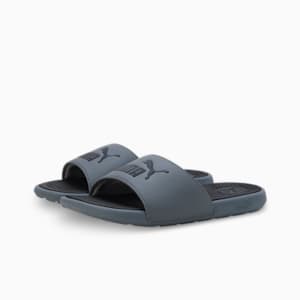 Cool Cat 2.0 Youth Slides, Cool Dark Gray-PUMA Black, extralarge-IND