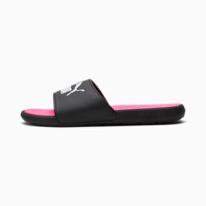 Cool Cat 2.0 Big Kids' Sandals, PUMA Black-PUMA White-KNOCKOUT PINK, extralarge