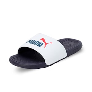 Cool Cat 2.0 Youth Slides, PUMA White-PUMA Navy-For All Time Red, extralarge-IND