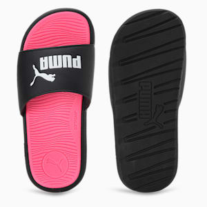 Cool Cat 2.0 Youth Slides, PUMA Black-PUMA White-KNOCKOUT PINK, extralarge-IND