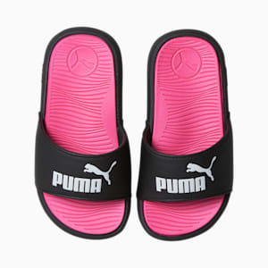 Cool Cat 2.0 PS Little Kids' Sandals, PUMA Black-PUMA White-KNOCKOUT PINK, extralarge