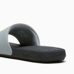 Cool Cat 2.0 PS Little Kids' Sandals, Cool Mid Gray-Lime Sheen-PUMA Black, extralarge