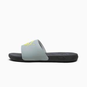 Cool Cat 2.0 PS Little Kids' Sandals, Cool Mid Gray-Lime Sheen-PUMA Black, extralarge