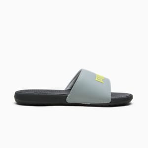 Cool Cat 2.0 PS Little Kids' Sandals, Cool Mid Gray-Lime Sheen-PUMA Black, extralarge