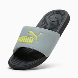 Sandalias Infantiles Cool Cat 2.0, Cool Mid Gray-Lime Sheen-PUMA Black, extralarge