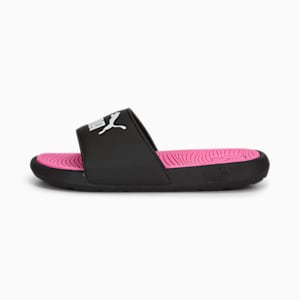 Cool Cat 2.0 BX Little Kids' Slides, PUMA Black-PUMA White-KNOCKOUT PINK, extralarge