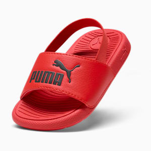 Cool Cat 2.0 Backstrap Toddlers' Slides, For All Time Red-PUMA Black, extralarge