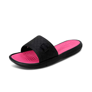 Puma fluffy slides quilt top
