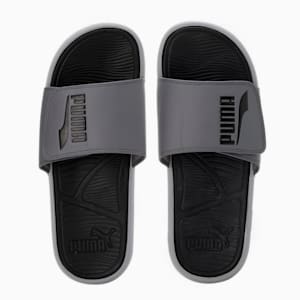 Cool Cat 2.0 V FS Unisex Slides, Cool Dark Gray-PUMA Black, extralarge-IND