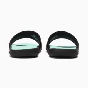 Cool Cat 2.0 Sport Women's Slides, PUMA Black-PUMA Silver-Fair Aqua, extralarge